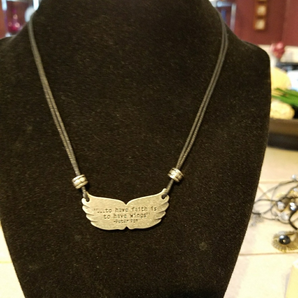 Peter Pan reversible necklace
